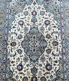 Fine Beige Persian Kashan Rug 2.2x1.5m