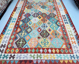 3.5x2.5m Tribal Afghan Waziri Kilim Rug