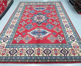 Tribal Afghan Kazak Rug 3.3x2.4m