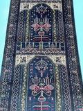 2x1.15m Vintage Balouchi Prayer Rug