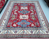 Caucasian Design Afghan Kazak Rug 3x2.5m