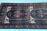 2x1.15m Vintage Balouchi Prayer Rug