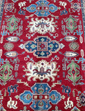 Caucasian Design Afghan Kazak Rug 3x2.5m