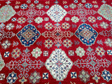 Tribal Afghan Kazak Rug3.7x2.8m