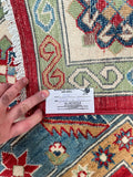 Tribal Afghan Kazak Rug3.7x2.8m