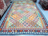 Tribal Afghan Waziri Kilim Rug 4.8x3m