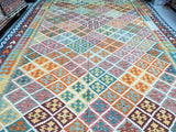 Tribal Afghan Waziri Kilim Rug 4.8x3m