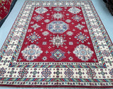 Tribal Afghan Kazak Rug 2.9x2.5m