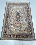 Pure Silk Masterpiece Antique Persian Qum Rug 1.9x1.25m