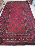 Vintage Afghan Meymaneh Kilim rug 4.9x2.8m