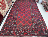 Vintage Afghan Meymaneh Kilim rug 4.9x2.8m