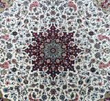 Masterpiece Pure Silk Persian Qum Rug Signed 1x1m