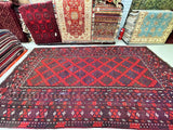 Vintage Afghan Meymaneh Kilim rug 4.9x2.8m