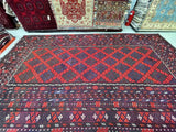 Vintage Afghan Meymaneh Kilim rug 4.9x2.8m