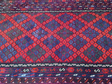 Vintage Afghan Meymaneh Kilim rug 4.9x2.8m