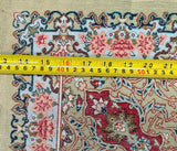 Masterpiece Pure Silk Persian Qum Rug Signed 1x1m