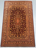 pure-silk-Persian-Qum-rug-signed