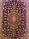 Masterpiece Persian Qum Silk Rug Signed 1.5x1m