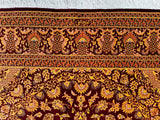 Masterpiece Persian Qum Silk Rug Signed 1.5x1m