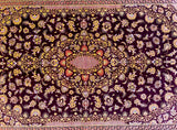 Masterpiece Persian Qum Silk Rug Signed 1.5x1m