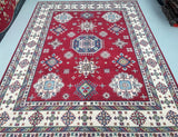 Tribal Afghan Kazak Rug 3x2.5m