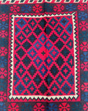 Afghan Meymaneh Kilim Rug 105x84cm