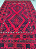 Vintage Afghan Meymaneh Kilim Rug 3.9x2.5m