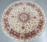 Masterpiece Tabriz Persian Round Rug 2x2m