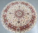 Masterpiece Tabriz Persian Round Rug 2x2m