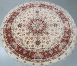 Persian-Tabriz-circular-rug