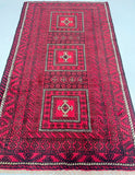 Antique Persian Balouchi Rug 2.5x1.4m