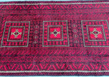 Antique Persian Balouchi Rug 2.5x1.4m