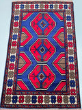 Tribal Afghan Balouchi Rug 1.4x0.9m