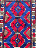 Tribal Afghan Balouchi Rug 1.4x0.9m