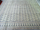 Paisley Design Persian Kashan Rug 4x3.1m