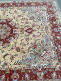 Masterpiece Persian Tabriz Rug Signed 2x1.5m