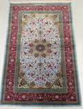 pure-silk-Rajabian-Persian-Qum-rug