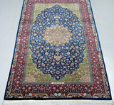 Persian Rajabian Silk Qum Rug 2x1.3m