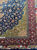 Persian Rajabian Silk Qum Rug 2x1.3m