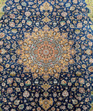 Persian Rajabian Silk Qum Rug 2x1.3m