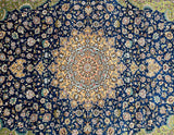 Persian Rajabian Silk Qum Rug 2x1.3m