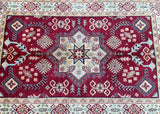 Tribal Afghan Kazak Rug 1.9x1.25m