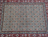 Fine Silk-inlaid Persian Birjand Rug 2x1.5m