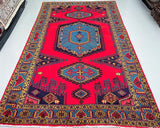 Vintage Persian Vis Rug 3.1x2m