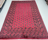 Vintage Tribal Afghan Aqcha Rug 2.9x2m