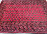 Vintage Tribal Afghan Aqcha Rug 2.9x2m