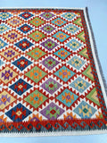 Afghan Waziri Kilim Rug 2.7x1.8m