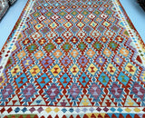 Tribal Afghan Kyber Kilim Rug 3.5x2.5m