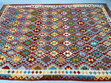 Tribal Afghan Kyber Kilim Rug 3.5x2.5m