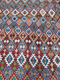 Boho Afghan Kyber Kilim Rug 3x2.5m